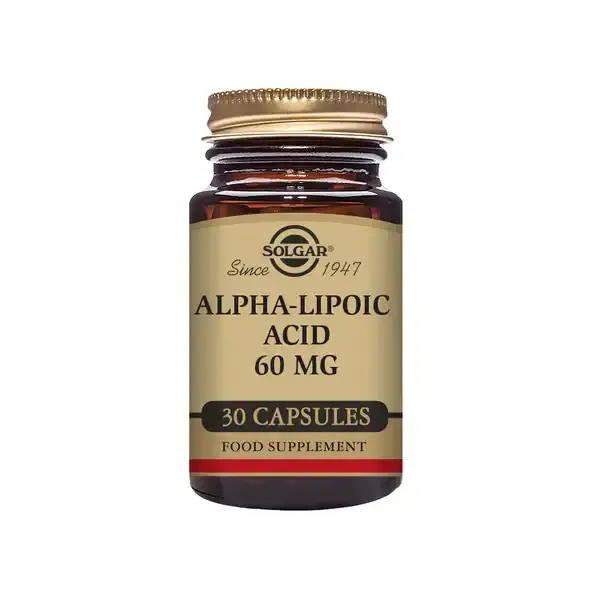 Solgar Ácido Alfa-Lipóico 60mg 30 VCáps Solgar Ácido Alfa-Lipóico 60mg 30 VCáps