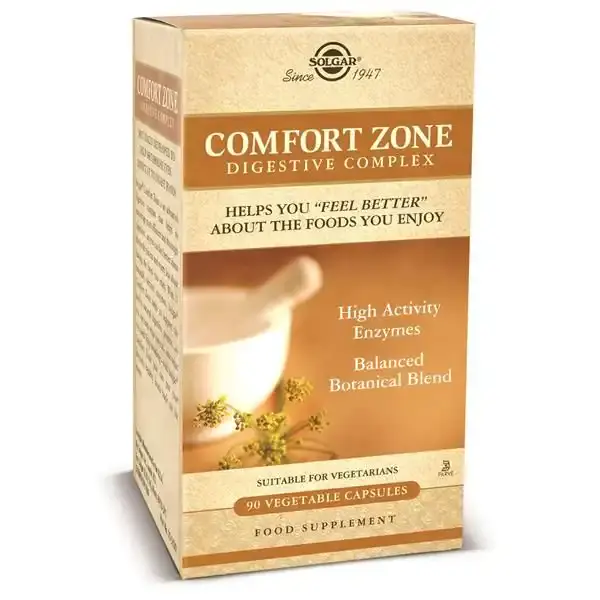 Solgar Comfort Zone ‚Äì Complejo de Enzimas Digestivas y Plantas 90 VCáps Solgar Comfort Zone ‚Äì Complejo de Enzimas Digestivas y Plantas 90 VCáps