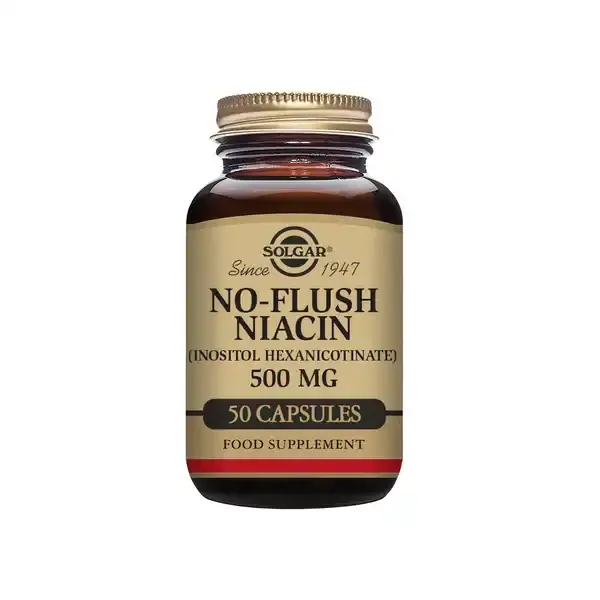 Solgar Niacina No-Flush 500MG 50 VCáps Solgar Niacina No-Flush 500MG 50 VCáps