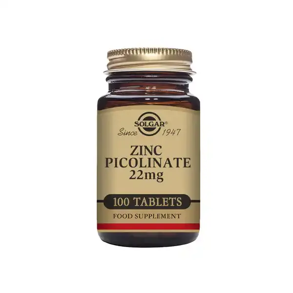 Solgar Picolinato de Zinc 22MG 100 Tabs
