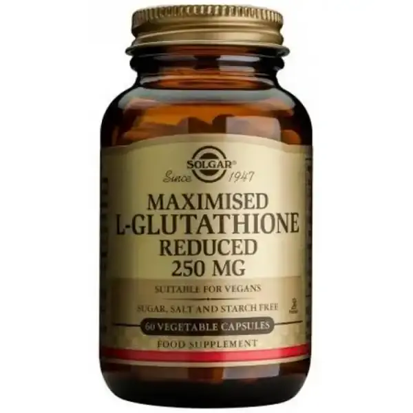 Solgar - L-glutatión 250 mg - 60 cápsulas vegetales Solgar - L-glutatión 250 mg - 60 cápsulas vegetales